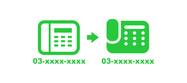 ご利用中の番号をそのまま移行可能!